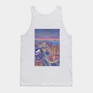 London Winter: Angels on a rooftop Tank Top